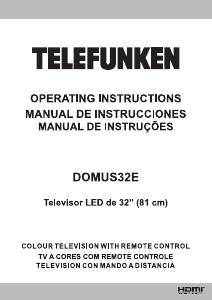 Manual Telefunken DOMUS32E LED Television
