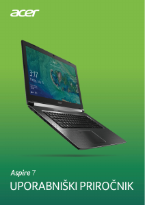 Priročnik Acer Aspire A717-72G Prenosni računalnik