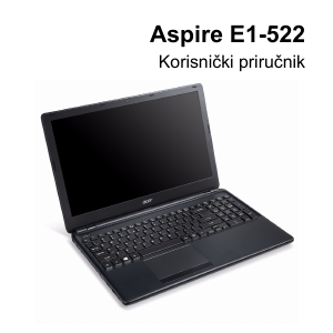 Priručnik Acer Aspire E1-522 Prijenosno računalo