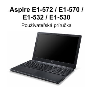 Návod Acer Aspire E1-570G Laptop