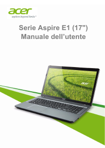 Manuale Acer Aspire E1-732G Notebook