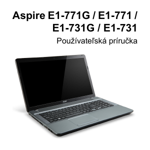 Návod Acer Aspire E1-771G Laptop