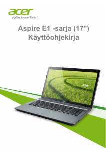 Käyttöohje Acer Aspire E1-772G Kannettava tietokone