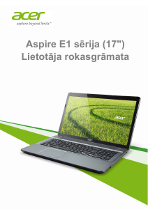 Rokasgrāmata Acer Aspire E1-772G Klēpjdators