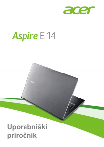 Priročnik Acer Aspire E5-475G Prenosni računalnik