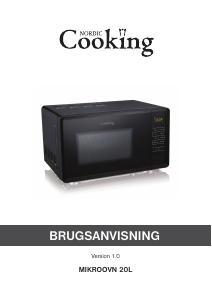 Brugsanvisning Nordic Cooking 20L Mikroovn