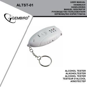 Manual de uso Gembird ALTST-01 Alcoholímetro