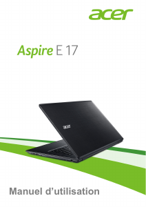 Mode d’emploi Acer Aspire E5-774G Ordinateur portable