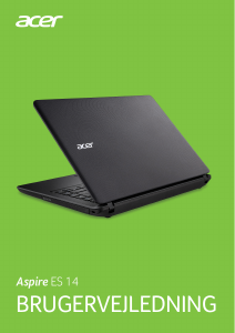 Brugsanvisning Acer Aspire ES1-432 Bærbar computer