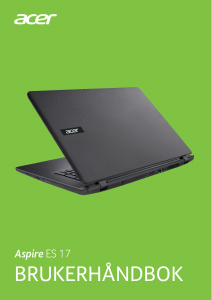 Bruksanvisning Acer Aspire ES1-732 Laptop