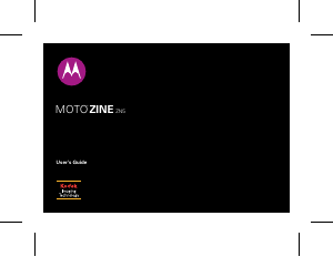Manual Motorola MotoZine ZN5 Mobile Phone