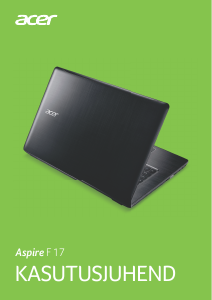 Kasutusjuhend Acer Aspire F5-771G Sülearvuti