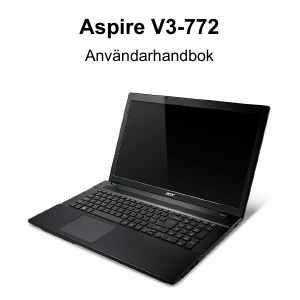 Bruksanvisning Acer Aspire V3-772G Bärbar dator