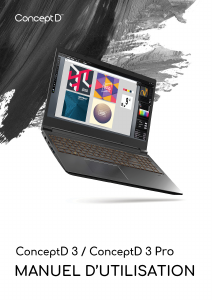 Mode d’emploi Acer ConceptD CN315-71P Ordinateur portable