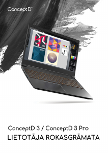 Rokasgrāmata Acer ConceptD CN315-71P Klēpjdators