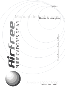 Manual Airfree Sterilair 1000 Purificador de ar