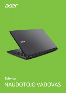 Vadovas Acer Extensa 2540 Nešiojamasis kompiuteris