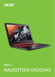 Vadovas Acer Nitro AN515-41 Nešiojamasis kompiuteris