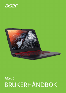 Bruksanvisning Acer Nitro AN515-51 Laptop