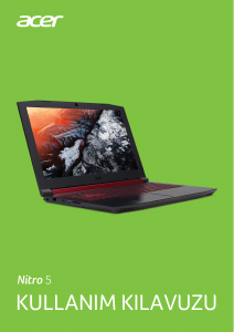 Kullanım kılavuzu Acer Nitro AN515-51 Dizüstü bilgisayar