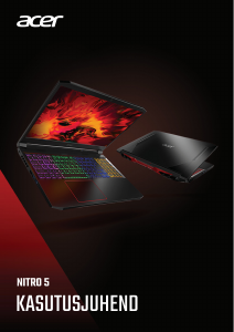 Kasutusjuhend Acer Nitro AN515-55 Sülearvuti