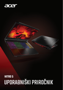 Priročnik Acer Nitro AN517-52 Prenosni računalnik