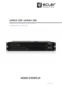 Mode d’emploi Ecler eHSA2-150 Amplificateur