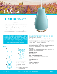 Mode d’emploi Ellia ARM-510 Fleur Naissante Diffuseur d'arôme