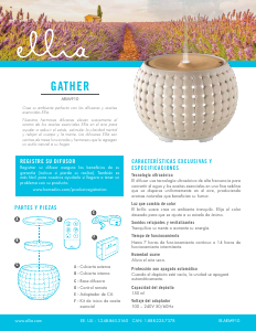 Manual de uso Ellia ARM-910 Gather (SP) Difusor de aroma