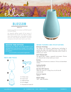 Handleiding Ellia ARM-510 Blossom Aromaverstuiver