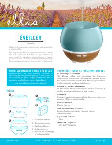 Mode d’emploi Ellia ARM-530 Eveiller Diffuseur d'arôme