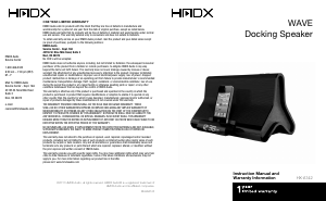 Handleiding HMDX HX-A142 Wave Speakerdock