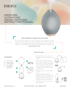 Mode d’emploi Homedics ARMH-590 Diffuseur d'arôme