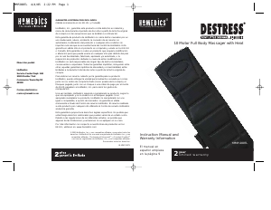 Manual de uso Homedics MM-P200TL Masajeador