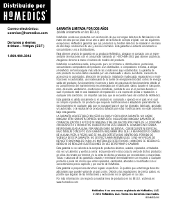 Manual de uso Homedics NMSQ-215 Masajeador