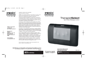 Manual de uso Homedics BK-K100 Masajeador