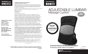 Manual de uso Homedics CUV-200 Masajeador