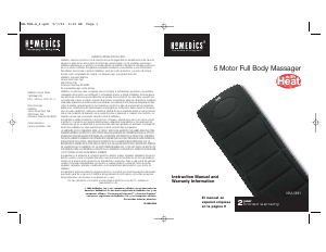 Manual de uso Homedics MM-5MH Masajeador