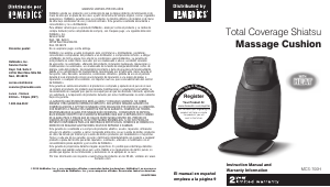 Manual de uso Homedics MCS-700H Masajeador
