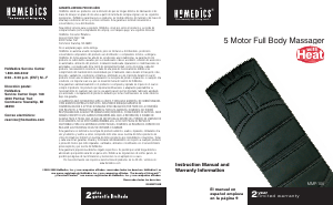 Manual de uso Homedics MM-P100 Masajeador