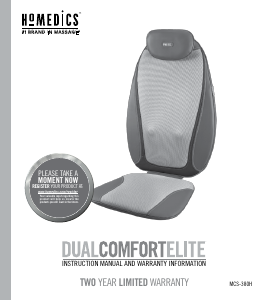 Handleiding Homedics MCS-380H Dual Comfort Elite Massageapparaat