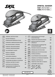 Manual de uso Skil 7366 AA Lijadora orbital