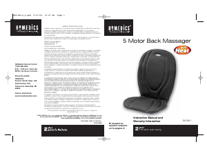 Manual de uso Homedics BK-5MH Masajeador