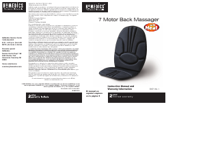 Handleiding Homedics BK-P1501 Massageapparaat