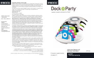 Manual de uso Homedics DP-300 Dock Party Docking station