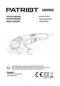 Handleiding Patriot UB0900 Haakse slijpmachine