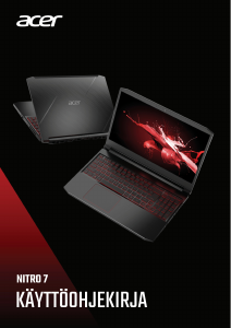 Käyttöohje Acer Nitro AN715-51 Kannettava tietokone