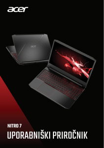 Priročnik Acer Nitro AN715-51 Prenosni računalnik