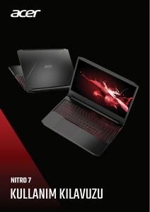 Kullanım kılavuzu Acer Nitro AN715-51 Dizüstü bilgisayar