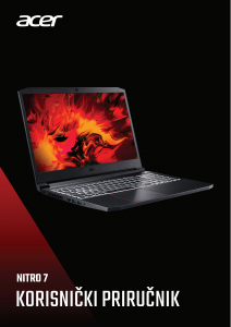 Priručnik Acer Nitro AN715-52 Prijenosno računalo